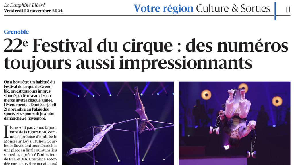 22e Festival du cirque : des numéros toujours aussi impressionnants